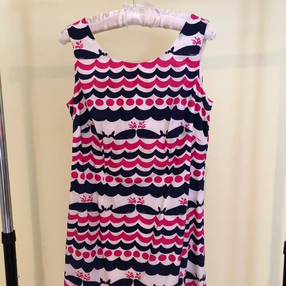 Lilly Pulitzer Delia Shift Whales Tails Dress